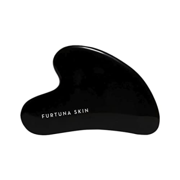 Furtuna Skin Energia Luminoso Obsidian Gua Sha — Luxurious Skin Tool for Self-Care