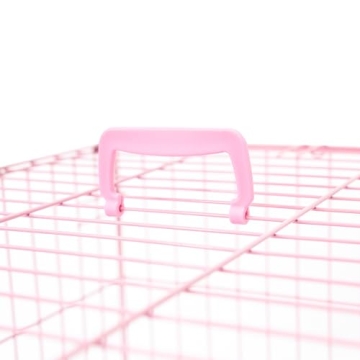 Stylish and Secure Metal Dog Crate for Small Pets