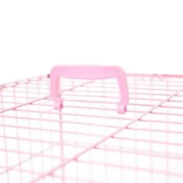 Stylish and Secure Metal Dog Crate for Small Pets