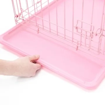 Stylish and Secure Metal Dog Crate for Small Pets