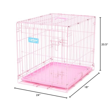 Stylish and Secure Metal Dog Crate for Small Pets