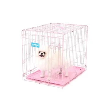 Stylish and Secure Metal Dog Crate for Small Pets