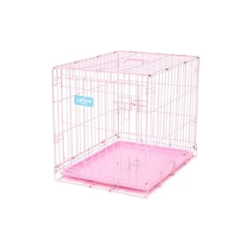 Stylish and Secure Metal Dog Crate for Small Pets