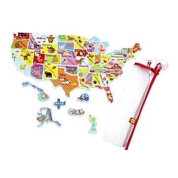 Alex Bath USA Map Puzzle - Educational Bath Fun for Kids!