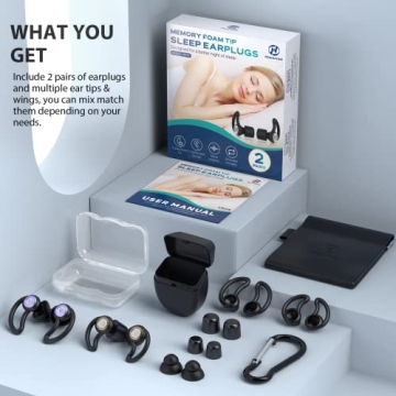 Hearprotek Comfortable Ear Plugs for Sleeping and Travel