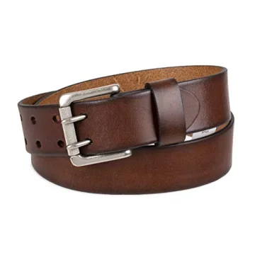 Levi's Men's Double Prong Casual Belt Durable Brown Leather