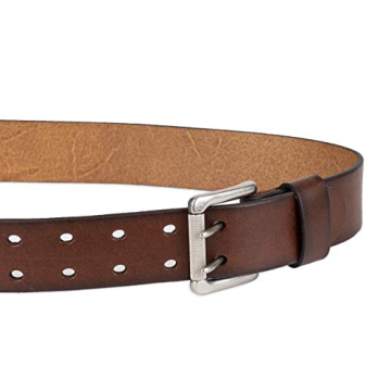 Levi's Men's Double Prong Casual Belt Durable Brown Leather