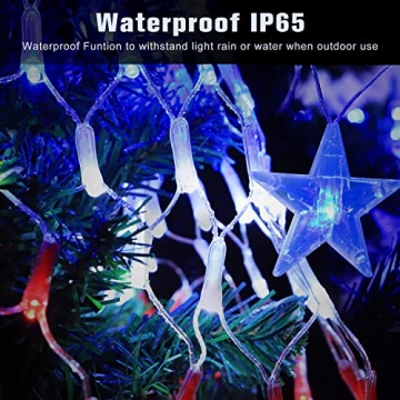 Qulist Half Fan Flag Lights, 250 LED Waterproof Design