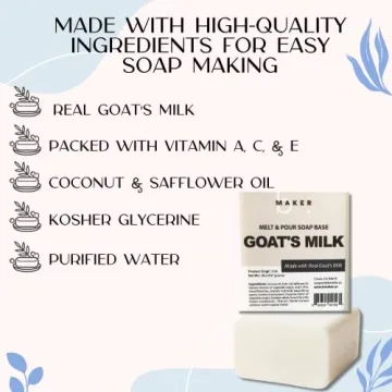 Luxurious bMAKER Goats Milk Soap Base – Craft Your Perfect Soap