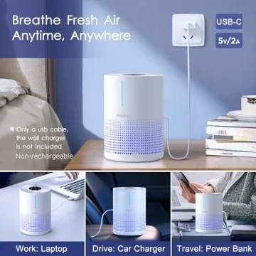 Portable MOOKA Air Purifier for Fresh Air Anywhere