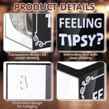 DoubleFill Acrylic Tip Collection Jar Box For Bartender Bars 6 x 5 x 4 Inch Money Container Acrylic Collection Donation Raffle Cash Money Storage Container for Bars Restaurants Musicians Drive
