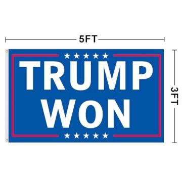 SOULBUTY Trump Won Flag 3x5 Durable Outdoor Flag