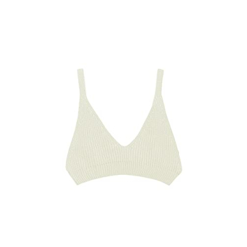 Chic SweatyRocks Women's V Neck Slim Fit Knit Crop Top