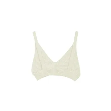 Chic SweatyRocks Women's V Neck Slim Fit Knit Crop Top