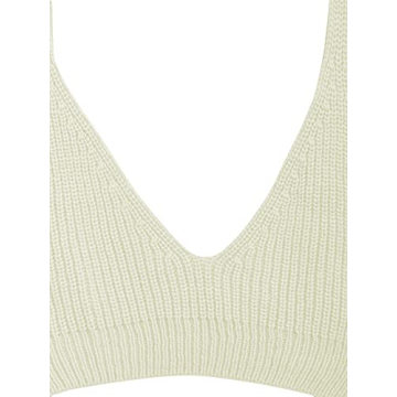 Chic SweatyRocks Women's V Neck Slim Fit Knit Crop Top