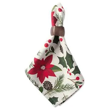 Woodland Holly Christmas Napkin Set - 6 Count