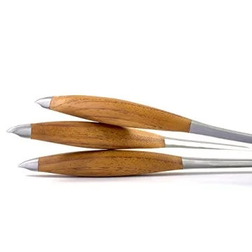 Schmidt Brothers BBQ Teak 4-Piece Set for Grilling Enthusiasts