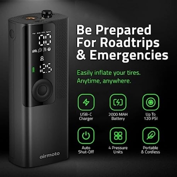Airmoto Tire Inflator - Portable Smart Air Compressor