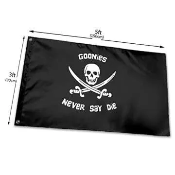 Goonies Never Say Die Flag 3x5 Vibrant Home Decoration