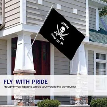 Goonies Never Say Die Flag 3x5 Vibrant Home Decoration