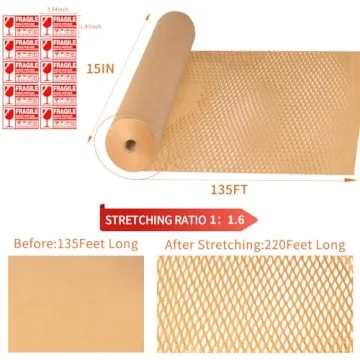 Honeycomb Packaging Paper - Eco-Friendly Moving and Shipping Supplies