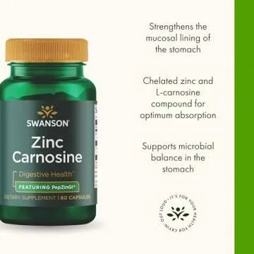 Swanson Ultra Zinc Carnosine Natural Digestive Support