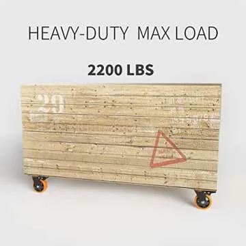 5 Inch Swivel Caster Wheels, Heavy Duty Casters Set of 4, Locking Industrial Casters with Brake, Swivel Top Plate Casters Wheels for Furniture and Workbench(Free Hardware Kits)