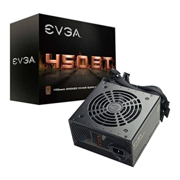 EVGA 100-BT-0450-K1, 450 BT, 80+ Bronze 450W, 3 Year Warranty, Power Supply