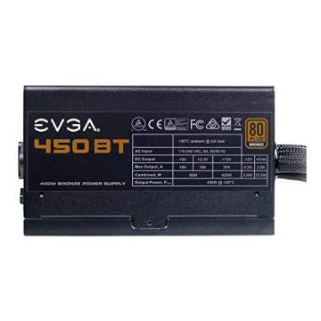 Reliable EVGA 450 BT 450W Power Supply for Gaming