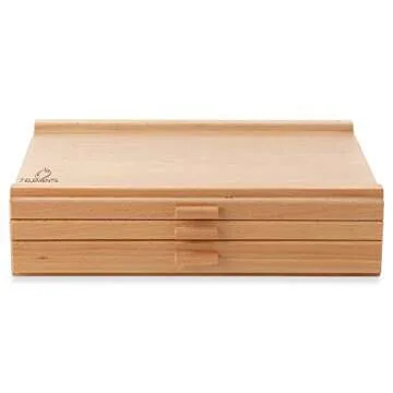 Top Quality 7 Elements Wooden Artist Storage Supply Box