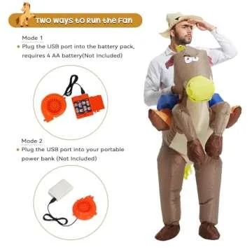 TOLOCO Inflatable Cowboy Costume for Hilarious Fun