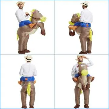 TOLOCO Inflatable Cowboy Costume for Hilarious Fun