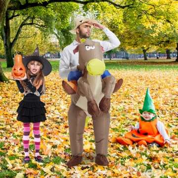 TOLOCO Inflatable Costume for Adults Cowboy Costume, Inflatable Horse Costume, Blow up Costume Adult Halloween Costumes