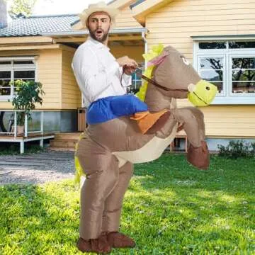 TOLOCO Inflatable Cowboy Costume for Hilarious Fun