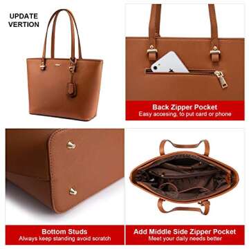 LOVEVOOK Purses for Women Fashion Handbag Set Tote Bags Shoulder Bag Top Handle Satchel Bags