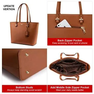 LOVEVOOK Purses for Women Fashion Handbag Set Tote Bags Shoulder Bag Top Handle Satchel Bags