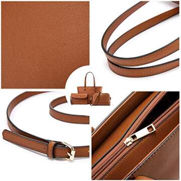 LOVEVOOK Purses for Women Fashion Handbag Set Tote Bags Shoulder Bag Top Handle Satchel Bags