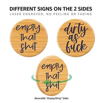 LEADO Dishwasher Magnet Clean Dirty Sign, Dirty Clean Dishwasher Magnet - Funny, Housewarming Gifts ...