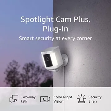 Ring Spotlight Cam Plus with Night Vision & Two-Way Talk