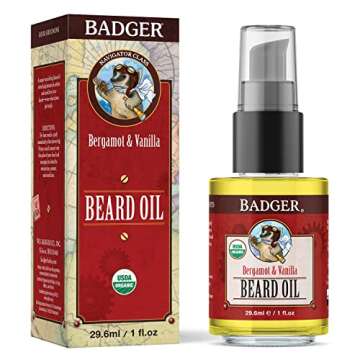 Badger Beard Oil - Organic & Non-Greasy Moisturizer