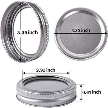Durable Wide Mouth Canning Lids & Rings for Mason Jars