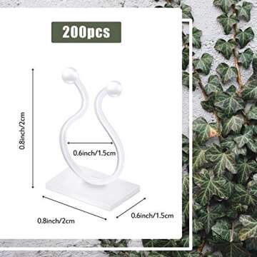 200 Plant Climbing Wall Fixture Clips for Indoor Plants