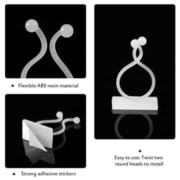 200 Plant Climbing Wall Fixture Clips for Indoor Plants