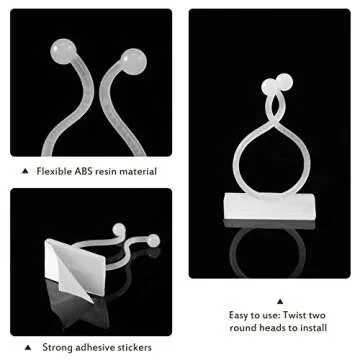 200 Plant Climbing Wall Fixture Clips for Indoor Plants