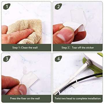 200 Plant Climbing Wall Fixture Clips for Indoor Plants