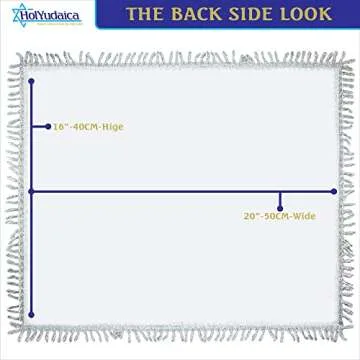 White/Blue Satin Challah Cover for Shabbat Bread (20"/16") with Shabbat Candlestick, Cup, & Shabbat Challah, from Israel, Very Nice Gifts (White Silver, 1)