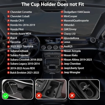 Adjustable NARUNDREN Car Cup Holder Expander Adapter