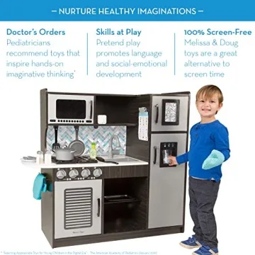 Melissa & Doug Wooden Chef’s Play Kitchen with Ice Dispenser