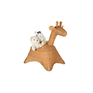 Adorable KOUBOO Wicker Giraffe Storage Basket for Kids