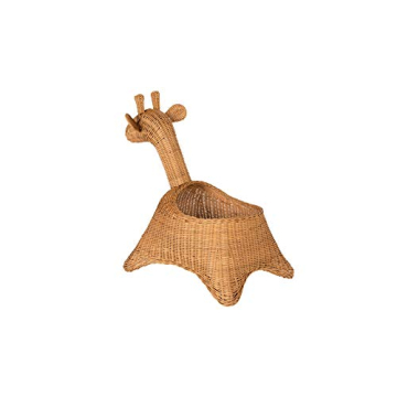 Adorable KOUBOO Wicker Giraffe Storage Basket for Kids